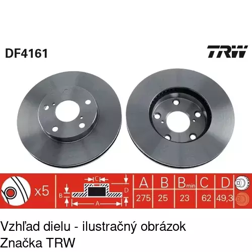 Brzdový kotúč S71-0208 /POLCAR/ - obr. 3
