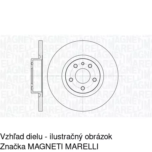 Brzdový kotúč S71-0246 /POLCAR/ - obr. 1