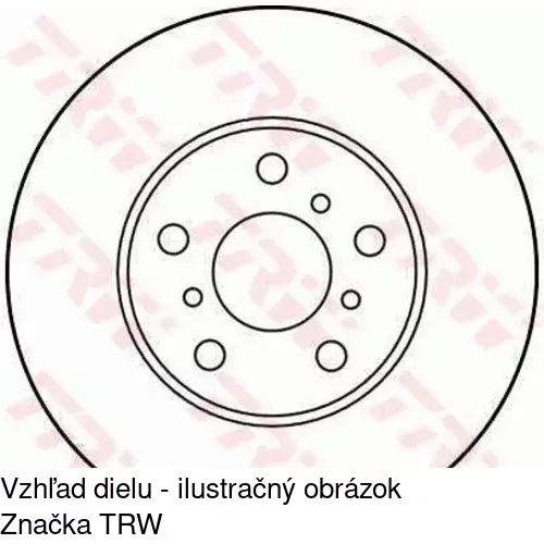 Brzdový kotúč S71-0276 /POLCAR/ - obr. 1