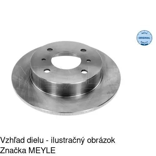Brzdový kotúč S71-1038 /POLCAR/ - obr. 1
