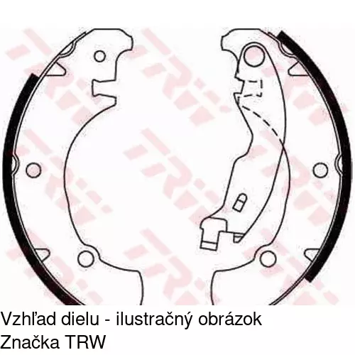 Brzdové čeľuste S72-1040 /POLCAR/ - obr. 1