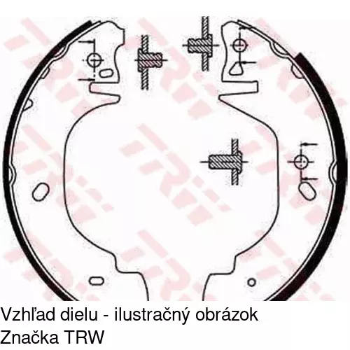 Brzdové čeľuste S72-1051 /POLCAR/ - obr. 3