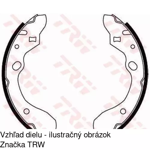 Brzdové čeľuste S72-1054 /POLCAR/ - obr. 3