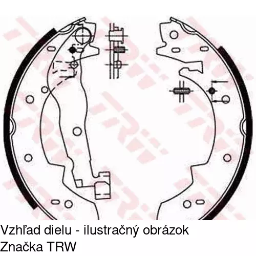 Brzdové čeľuste S72-1070 /POLCAR/ - obr. 4