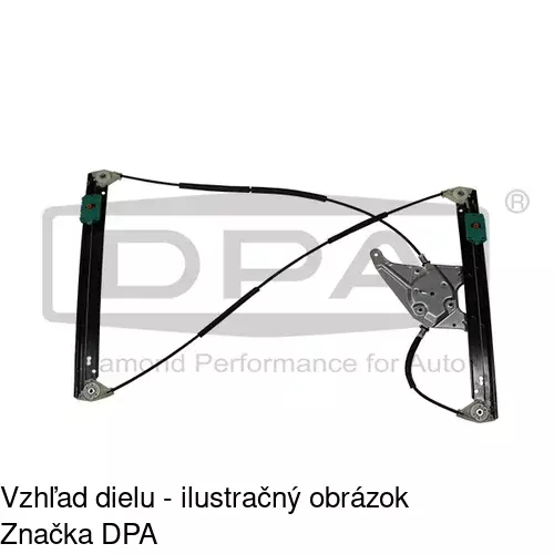 Mechanizmus sťahovania okna elektrický bez motora 1323PSG2 /POLCAR/ - obr. 4