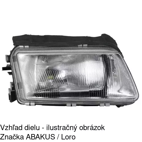 Hlavný reflektor 132410-E /POLCAR/ - obr. 3