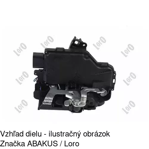 Vnútorná zámka dverí 1324ZC-1 /POLCAR/ - obr. 4