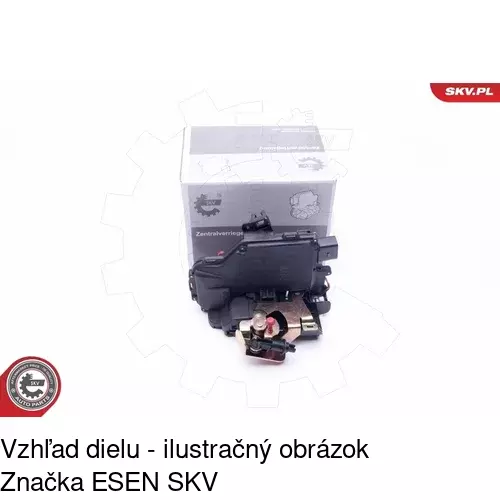 Vnútorná zámka dverí 1324ZC-4 /POLCAR/ - obr. 1