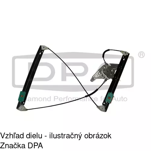 Mechanizmus sťahovania okna elektrický bez motora 1327PSG1 /POLCAR/ - obr. 3
