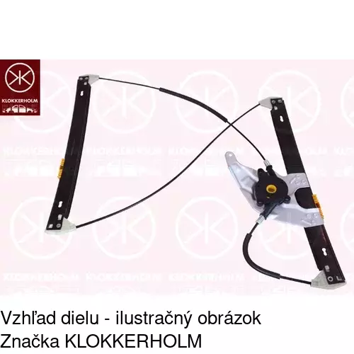 Mechanizmus sťahovania okna elektrický bez motora POLCAR 1327PSG2A