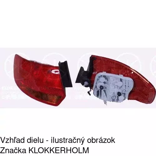 Zadné svetlo POLCAR 1331871E