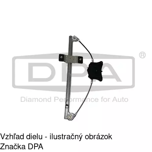 Mechanizmus sťahovania okna elektrický bez motora 1331PSG6 /POLCAR/ - obr. 4