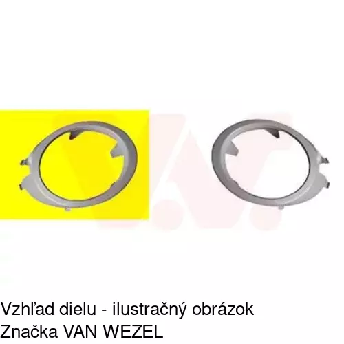Rámik hmlového svetla 133527-2 /POLCAR/ - obr. 1