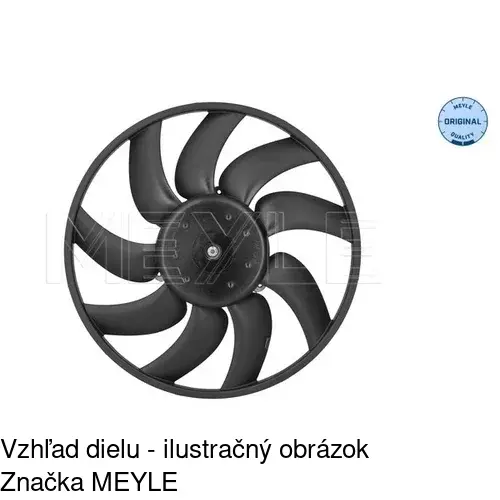 Ventilátor bez krytu / podpery 133723U2 /POLCAR/ - obr. 2