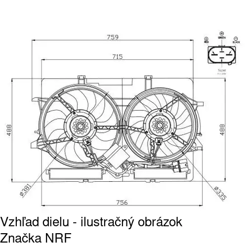 Ventilátory chladičov 133723W1 /POLCAR/ - obr. 2