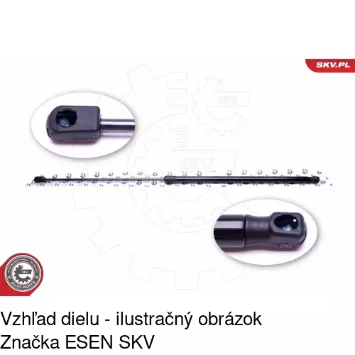 Plynová pružina 1337AS /POLCAR/ - obr. 4