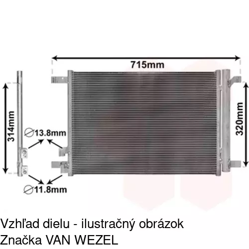 Chladiče klimatizácie 13C1K81X /POLCAR/ - obr. 4
