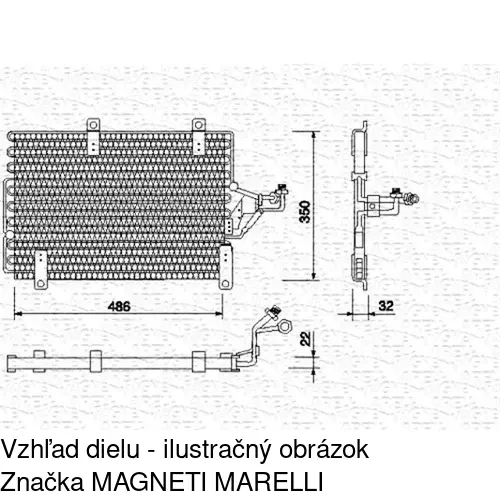 Chladiče klimatizácie POLCAR 1405K8B1