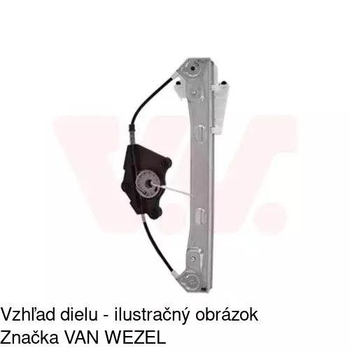 Mechanizmus sťahovania okna elektrický bez motora 1411PSG4 /POLCAR/ - obr. 4