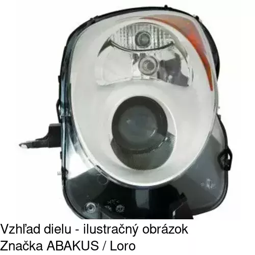 Hlavný reflektor 142510-V /POLCAR/ - obr. 1