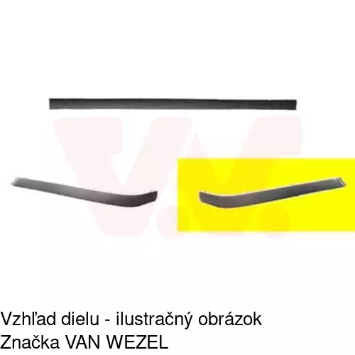 Lišta nárazníka 20079625 /POLCAR/ - obr. 1