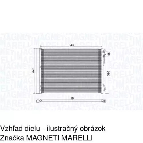Chladiče klimatizácie 2025K8C1S /POLCAR/ - obr. 1