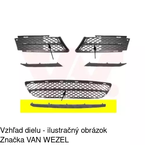 Lišta krytu nárazníka 204027-5 /POLCAR/ - obr. 1