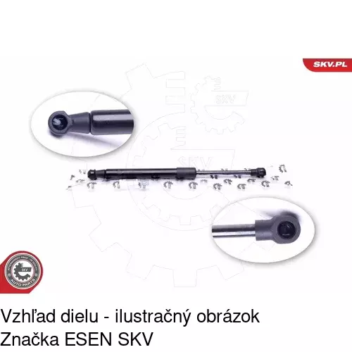 Plynová pružina 2050AS /POLCAR/ - obr. 4