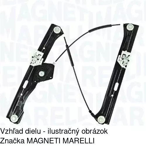Elektrický mechanizmus okna dverí 20D1PSE2E /POLCAR/ - obr. 2
