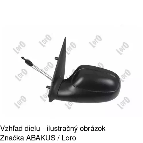 Vonkajšie zrkadlo 2306511M /POLCAR/ - obr. 2