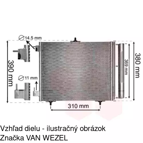 Chladiče klimatizácie 2316K8C2 /POLCAR/ - obr. 5