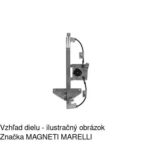Mechanizmus sťahovania okna elektrický bez motora 2317PSG3E /POLCAR/ - obr. 1