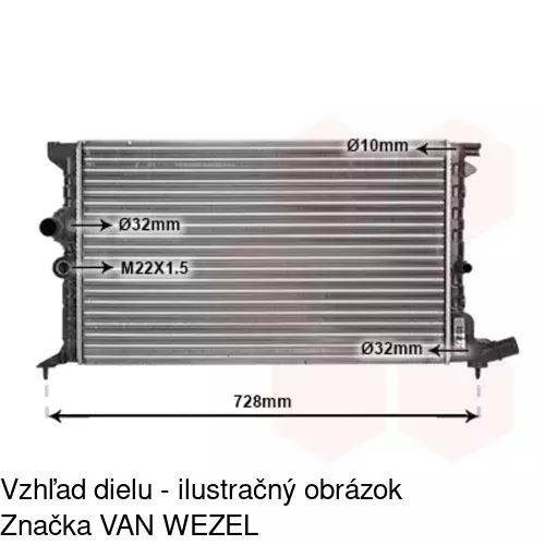 Chladiče vody 232508-6 /POLCAR/ - obr. 1
