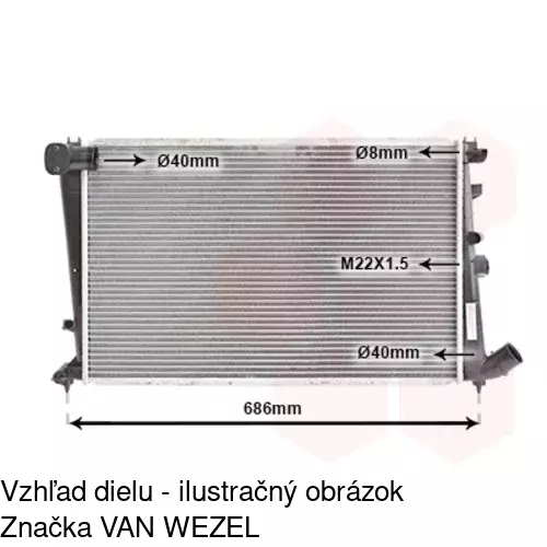 Chladiče vody 2325084X /POLCAR/ - obr. 2