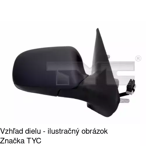 Vonkajšie zrkadlo 2326511E /POLCAR/ - obr. 3