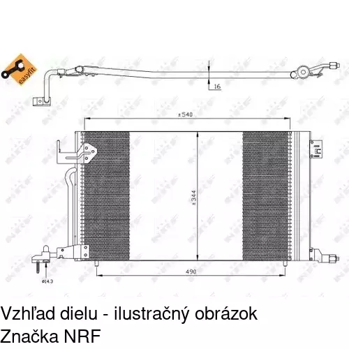 Chladiče klimatizácie 2326K8C1 /POLCAR/ - obr. 1