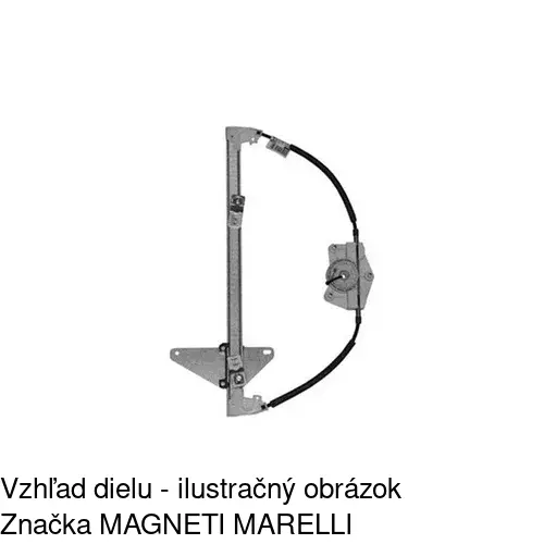 Mechanizmus sťahovania okna elektrický bez motora 2329PSG1 /POLCAR/ - obr. 1
