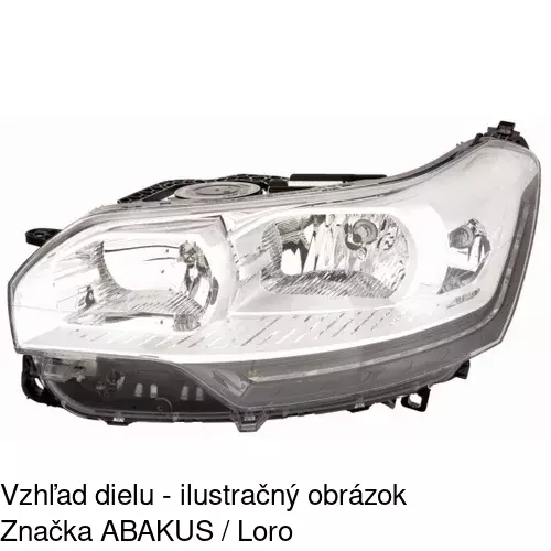 Hlavný reflektor 2334092V /POLCAR/ - obr. 1