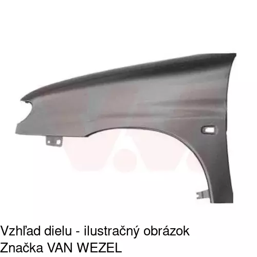 Predný blatník 235001 /POLCAR/ - obr. 2