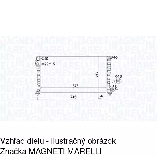 Chladiče vody POLCAR 2350085X