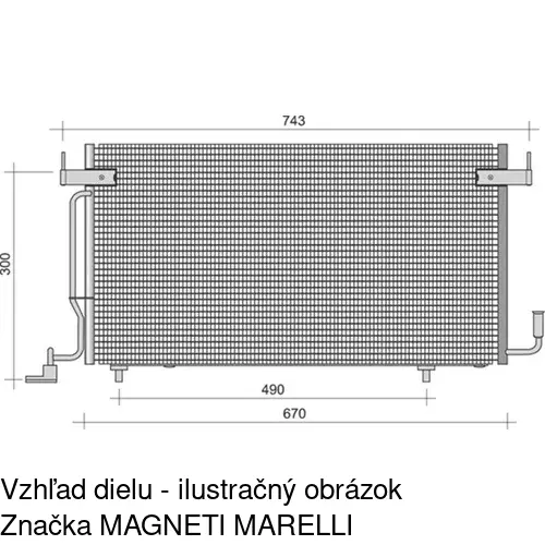 Chladiče klimatizácie POLCAR 2350K8C1