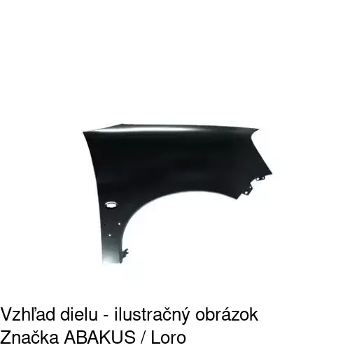 Predný blatník 235102 /POLCAR/ - obr. 2