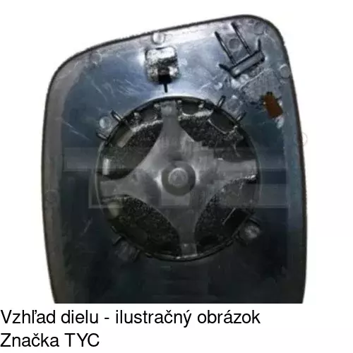 Sklo vonkajšieho zrkadla s držiakom 2391554E /POLCAR/ - obr. 1