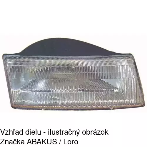 Hlavný reflektor 240009 /POLCAR/
