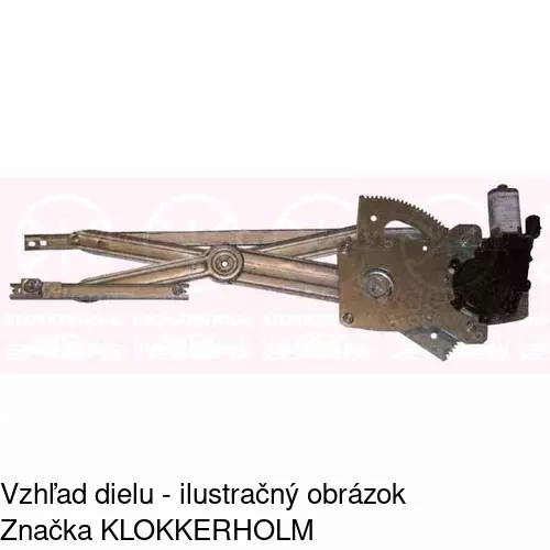Mechanizmus sťahovania okna elektrický bez motora POLCAR 2406PSG2