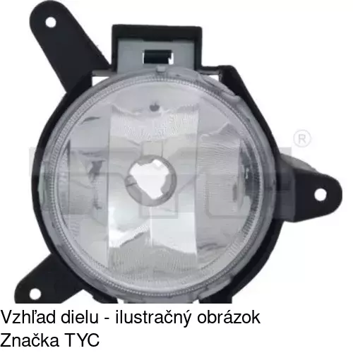 Hmlové svetlo - predné POLCAR 2502301E