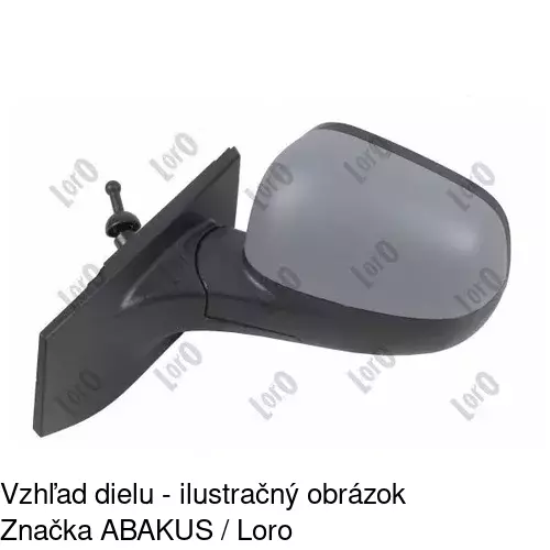 Vonkajšie zrkadlo 2502512E /POLCAR/ - obr. 1