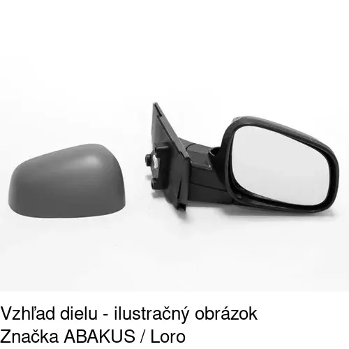 Vonkajšie zrkadlo 2502524M /POLCAR/ - obr. 3