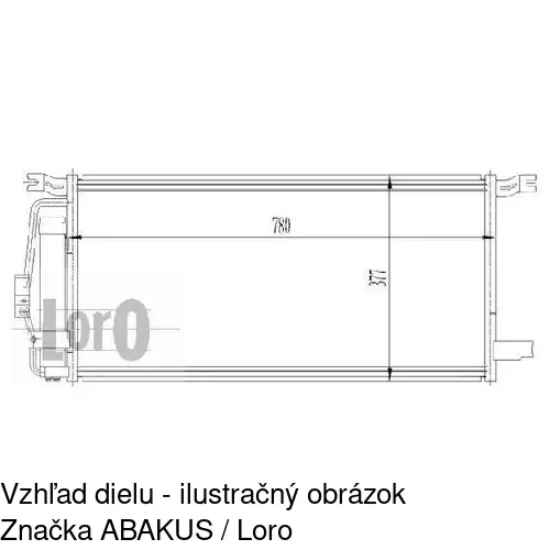 Chladiče klimatizácie POLCAR 2533K8C1
