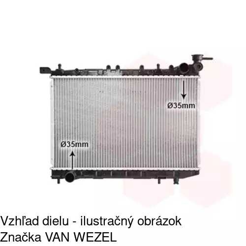 Chladiče vody 2731081K /POLCAR/ - obr. 1